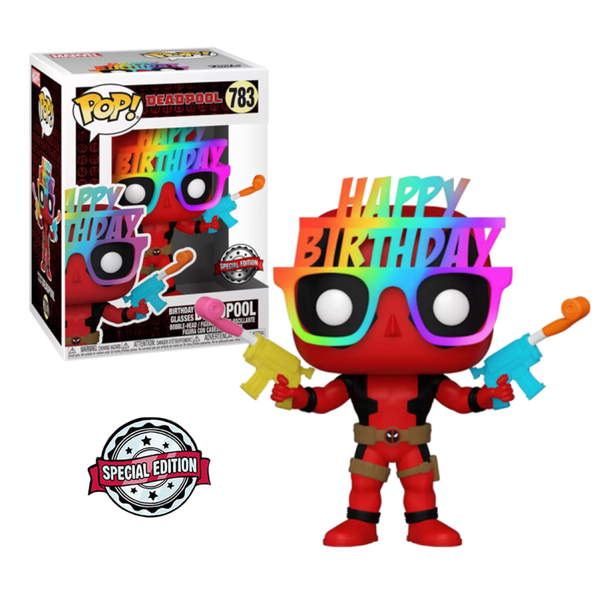 Deadpool con Lentes Happy Birthday (30th Anniversary) [Exclusivo] - 783 