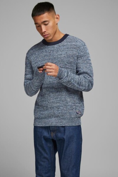 Sweater Efecto Melange Blue Heaven