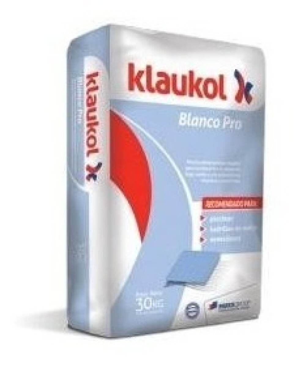 Adhesivo Klaukol Blanco Pro 10kg 
