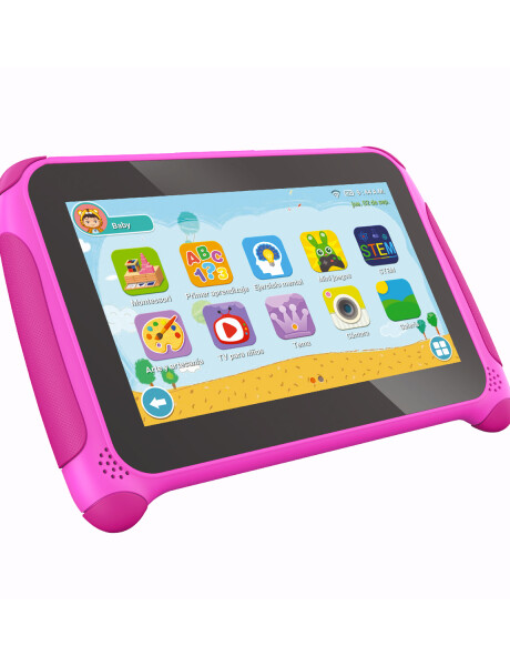 Tablet para niños Goldtech Kids 7" Quad Core 16GB Android Rosa