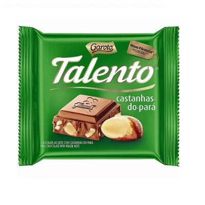 Chocolate Garoto Talento Castaña Y Nuez 100 Grs. Chocolate Garoto Talento Castaña Y Nuez 100 Grs.