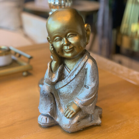 Buda bebe plateado Buda bebe plateado