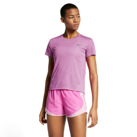 Remera Nike Running Dama Miler Top SS Beyond Pink/Reflective Silv Color Único