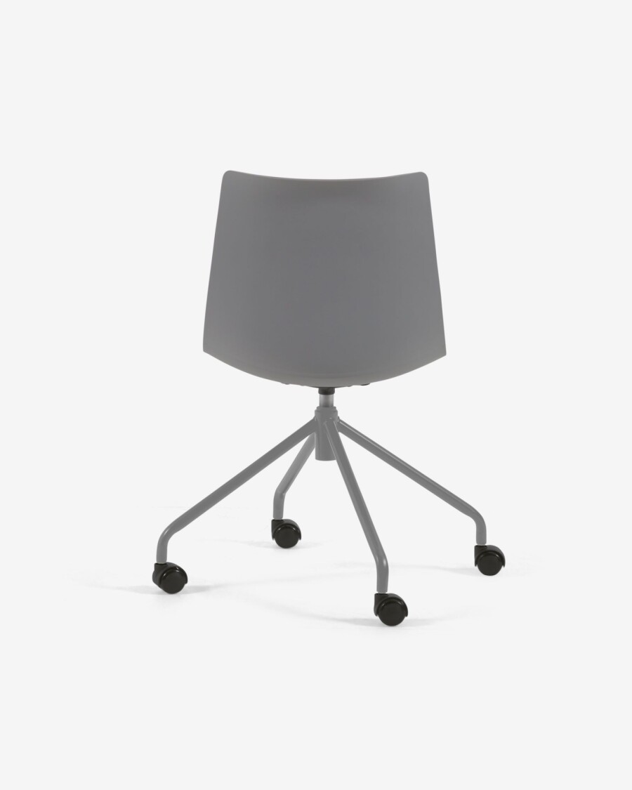 Silla de escritorio Ralfi gris con asiento gris oscuro