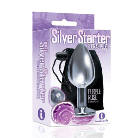 Silver Starter Floral Plug Metálico Violeta Silver Starter Floral Plug Metálico Violeta