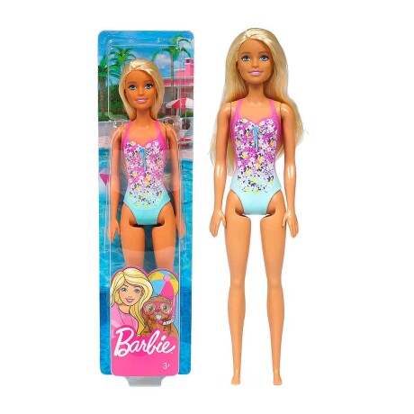 Muñeca Barbie Playa Swimsuit Traje de Baño AMARILLO