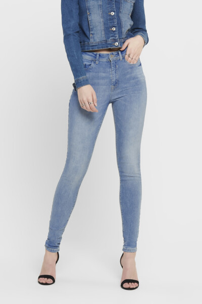 Jeans JONA skinny tiro alto Light Blue Denim