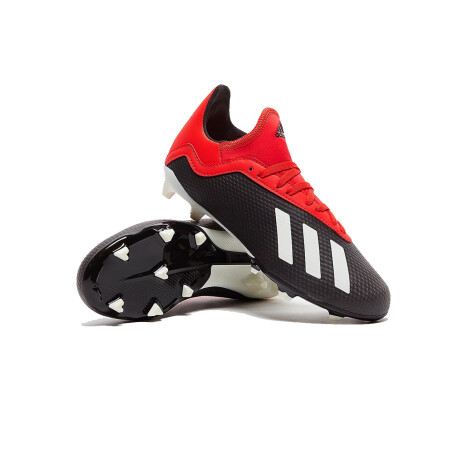 adidas X 18.3 Firm Ground Cleats Black/Red/White