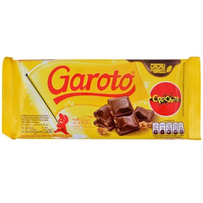 Chocolate Crocante Garoto 100 Grs. Chocolate Crocante Garoto 100 Grs.