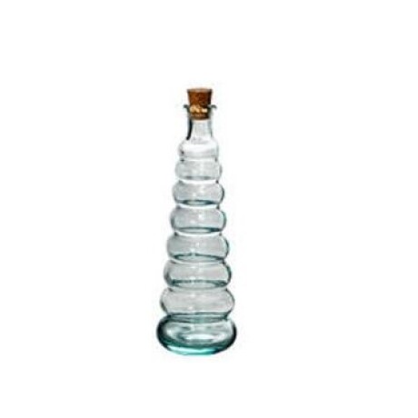 Botella vidrio para aceite/vinagre Esferas 120cc con tapón corcho Botella vidrio para aceite/vinagre Esferas 120cc con tapón corcho