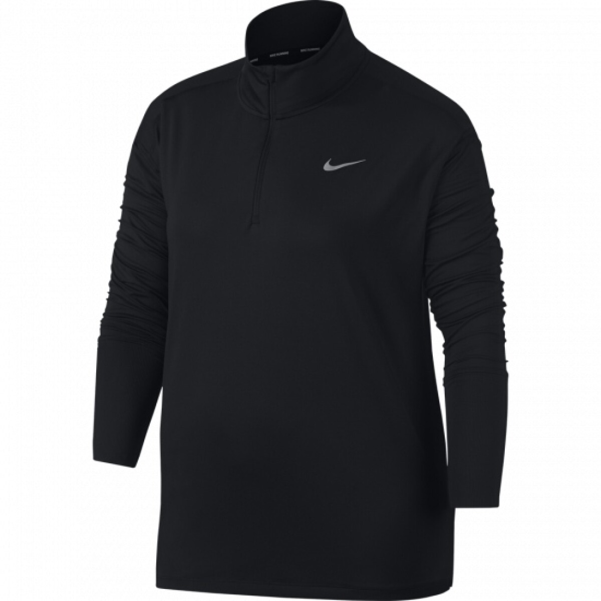 Buzo Nike Running Dama Elmnt Top Hz Negro Reflective Silv - Color Único 