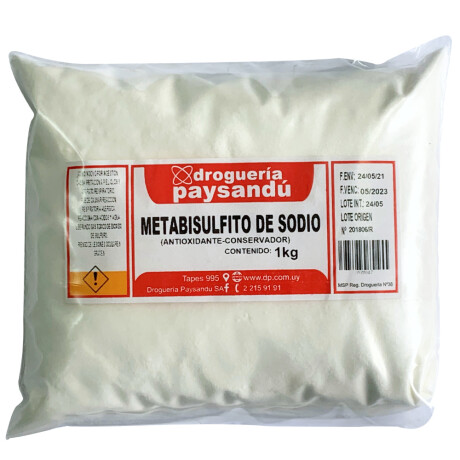 Metabisulfito de Sodio 1 Kg Metabisulfito de Sodio 1 Kg