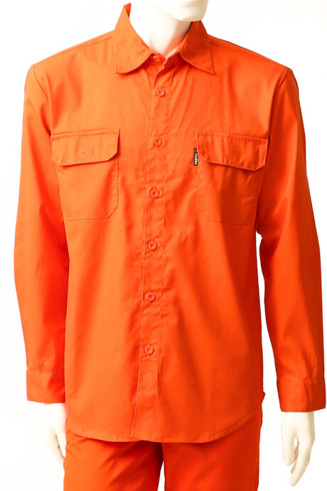 Camisa gabardina de trabajo Naranja