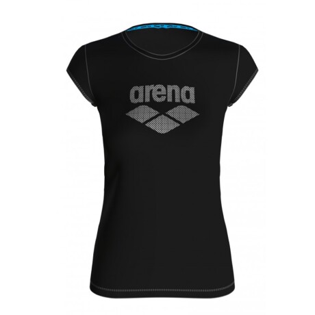 Remera Mujer Arena Gym T-Shirt Logo Negro