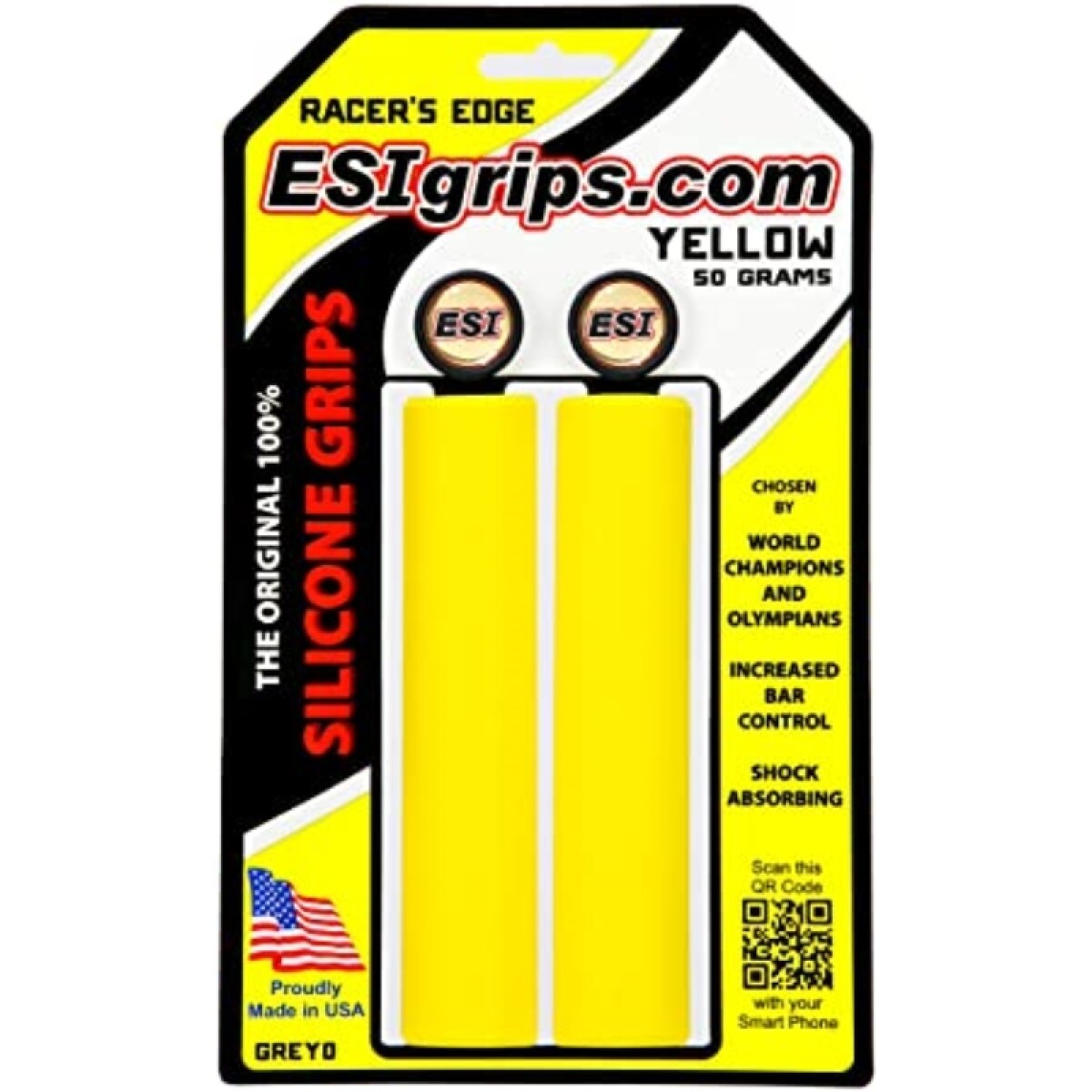 Puños Bici Esi Racers Edge 1 Color - Amarillo (am) 