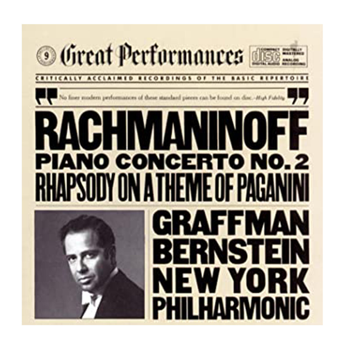 Rachmaninoff / Graffman / Bernstein / Nyp - Piano Concerto 2 / Rhapsody On Theme Of Paganini 