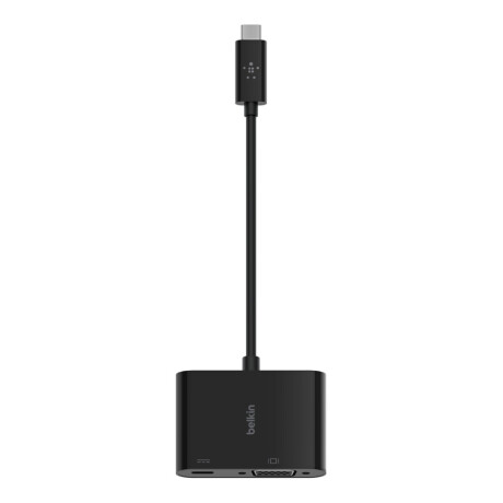 ADAPTER USB-C TO VGA + CHARGE ADAPTER 60W BELKIN NEGRO