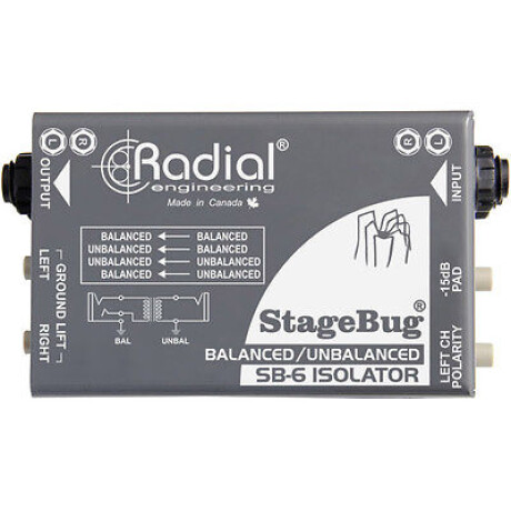 Caja Directa Radial Stagebug Sb6 Pasiva Caja Directa Radial Stagebug Sb6 Pasiva