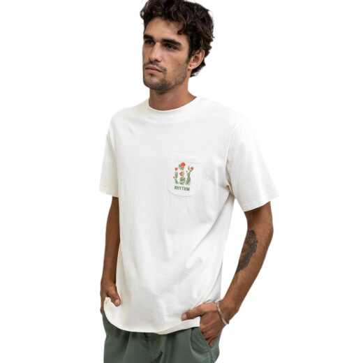 Remera MC Rhythm Cactus Ss Pocket Vintage T-Shirt Blanco Remera MC Rhythm Cactus Ss Pocket Vintage T-Shirt Blanco