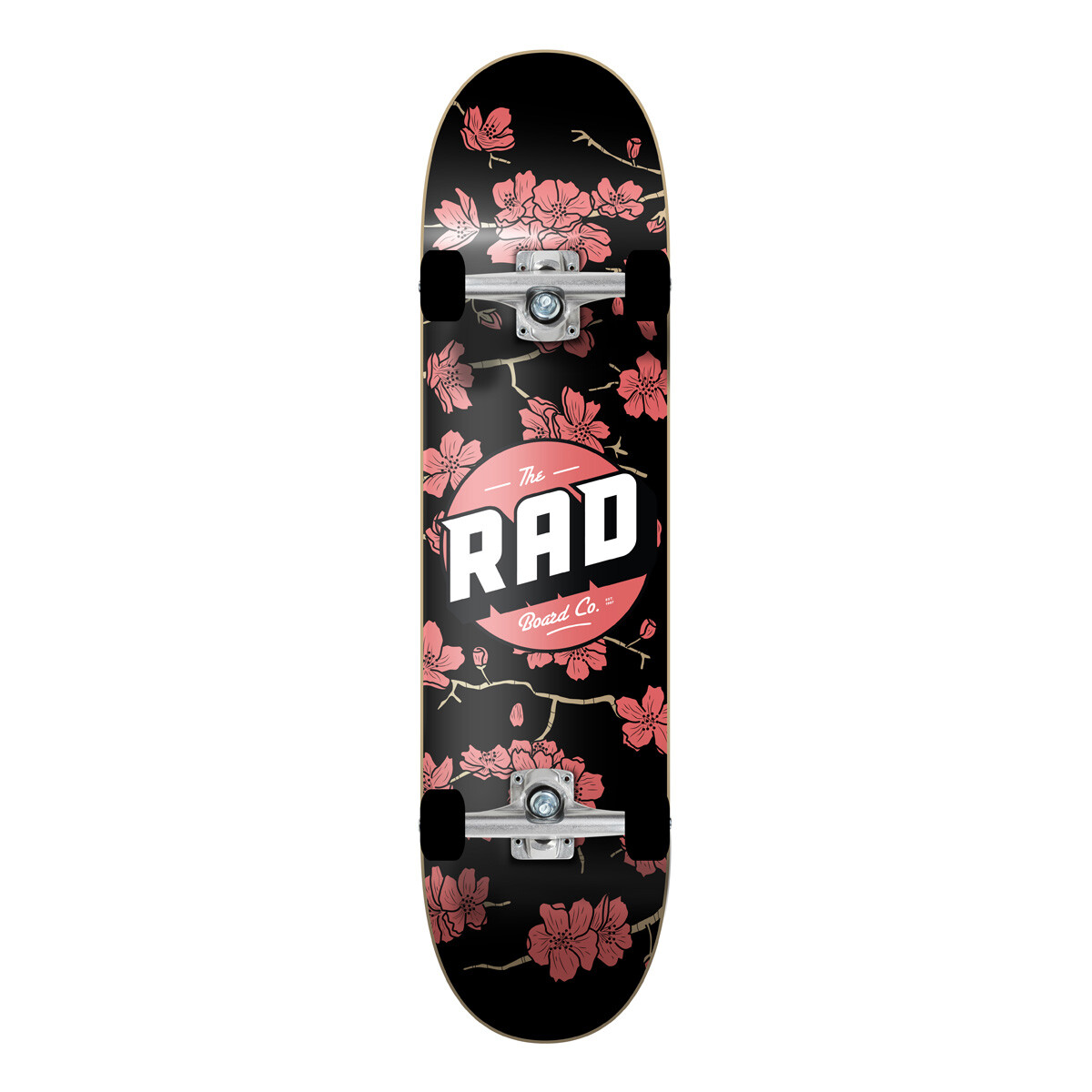 Skate Completo Rad Dude 7.75" - Cherry Blossom - Black Red 