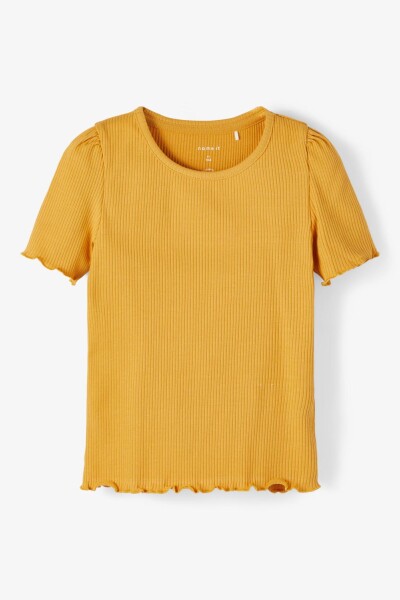 Camiseta Rib Manga Corta Spruce Yellow