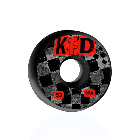Ruedas de Skate KFD 53MM 99A - Red/Blk Ruedas de Skate KFD 53MM 99A - Red/Blk