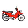 Moto Baccio Cub Px110 Rueda Rayos Rojo