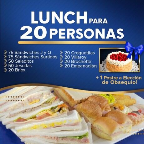 Lunch para 20 personas Lunch para 20 personas