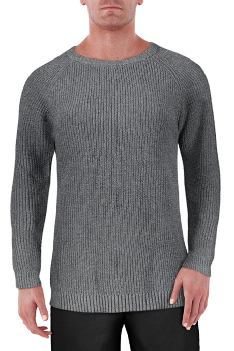 Sweater Magnus Gris Melange Oscuro
