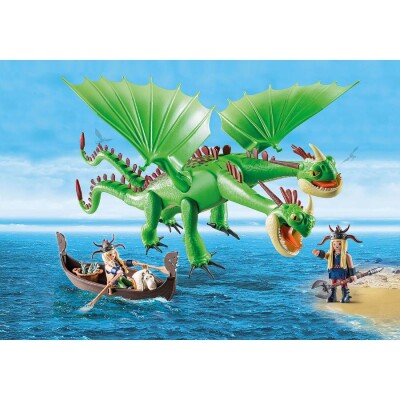 Dragons: dragón de dos cabezas con Chusco y Brusca Dragons: dragón de dos cabezas con Chusco y Brusca