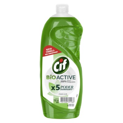 Detergente Líquido CIF Bio Active Limón Verde 750 ML