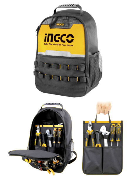 Mochila porta herramientas Ingco con bolso interno removible Mochila porta herramientas Ingco con bolso interno removible