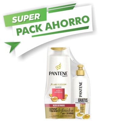 Shampoo Pantene Rizos Definidos Pack Ahorro 400ML + CPP 160ML