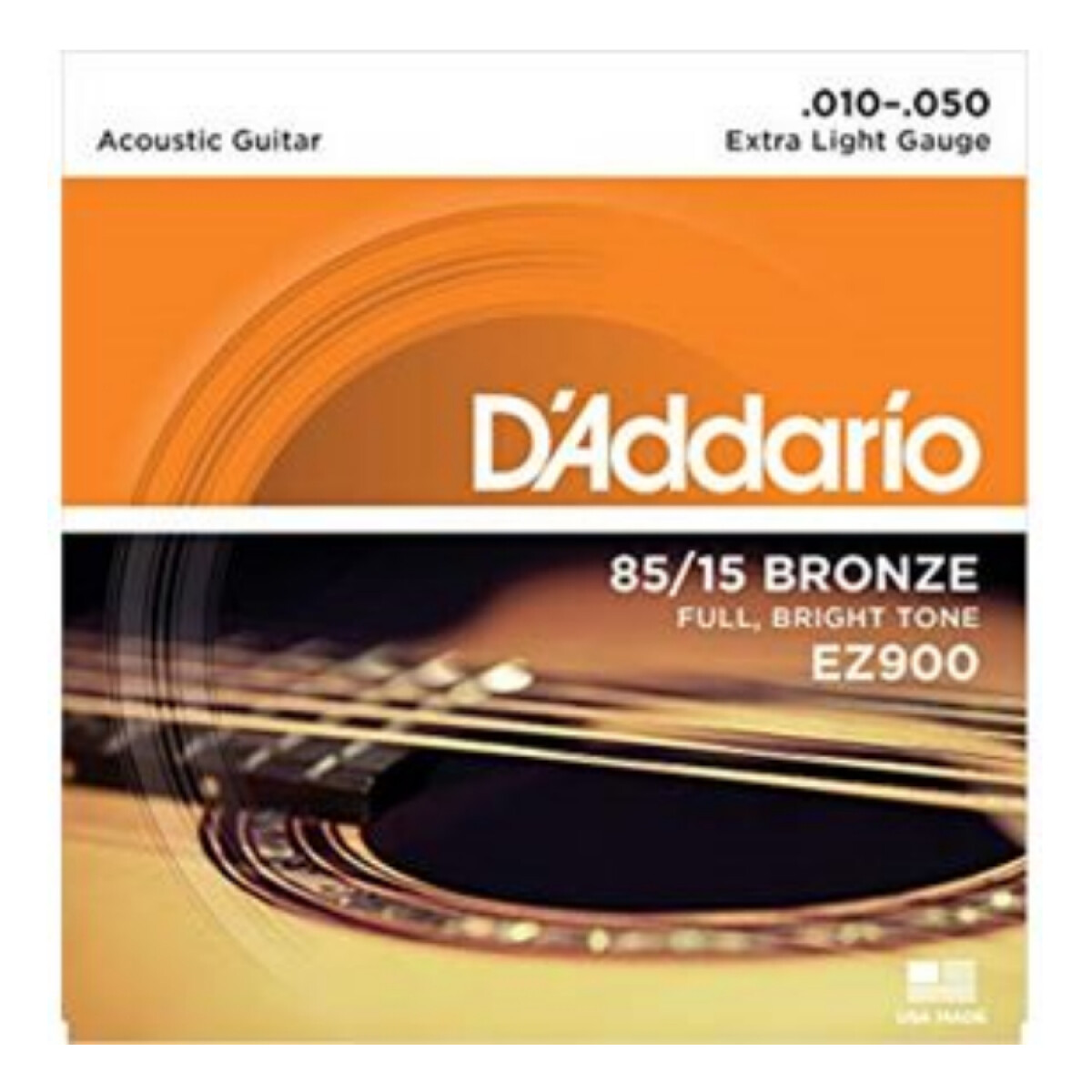 Set de Cuerdas de Acero para Guitarras Acústicas/Electroacústicas D'Addario EZ900 