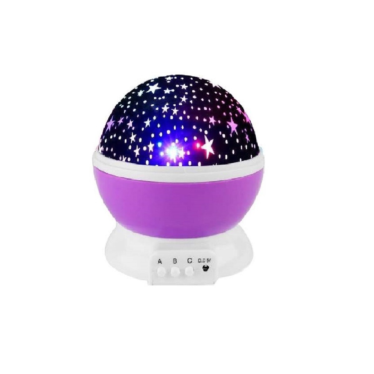 Lampara Veladora Esfera Infantil 12,5cm Con Proyector De Es - Unica 