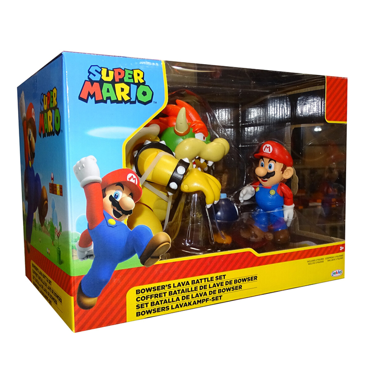 Figuras Super Mario - Lava Battle Set · Mario vs Koopa 