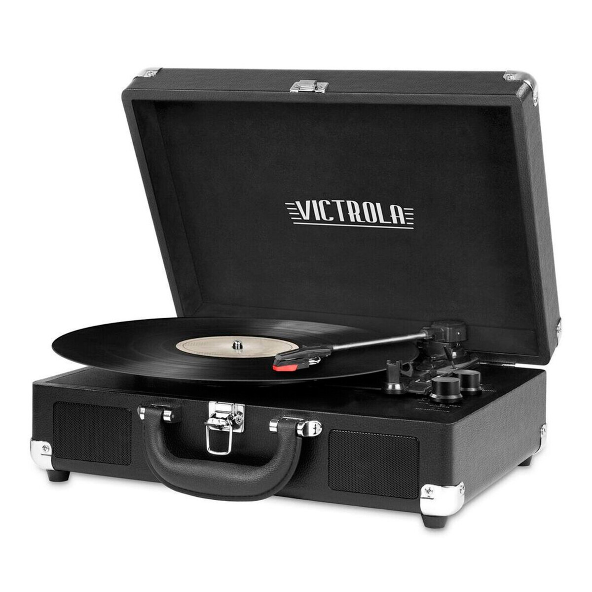 Victrola - Tocadiscos Suitcase VSC-550BT-BLK - Plataforma Giratoria de 3 Velocidades. Altavoces Esté - 001 
