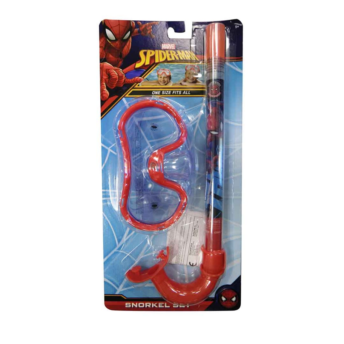 Set de playa infantil Spiderman Snorkel Máscara de Buceo - 001 