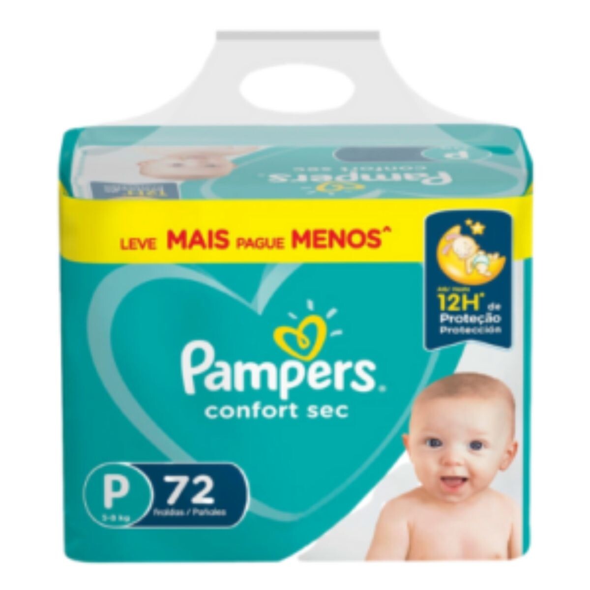 Pañales Pampers Confort Sec P X72 