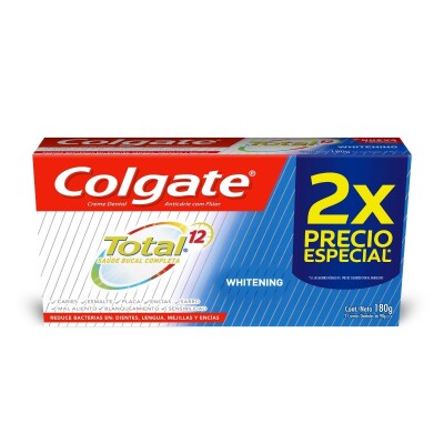 Pasta Dental Colgate Total 12 Whitening Pack X2 90 GR