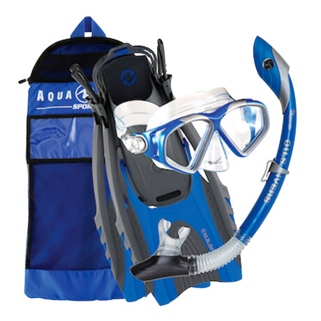 Us Divers - Kit para Agua Adulto Cozumel Set SR2334001SM - Máscara + Snorkel + Pata de Rana + Bolsa. 001