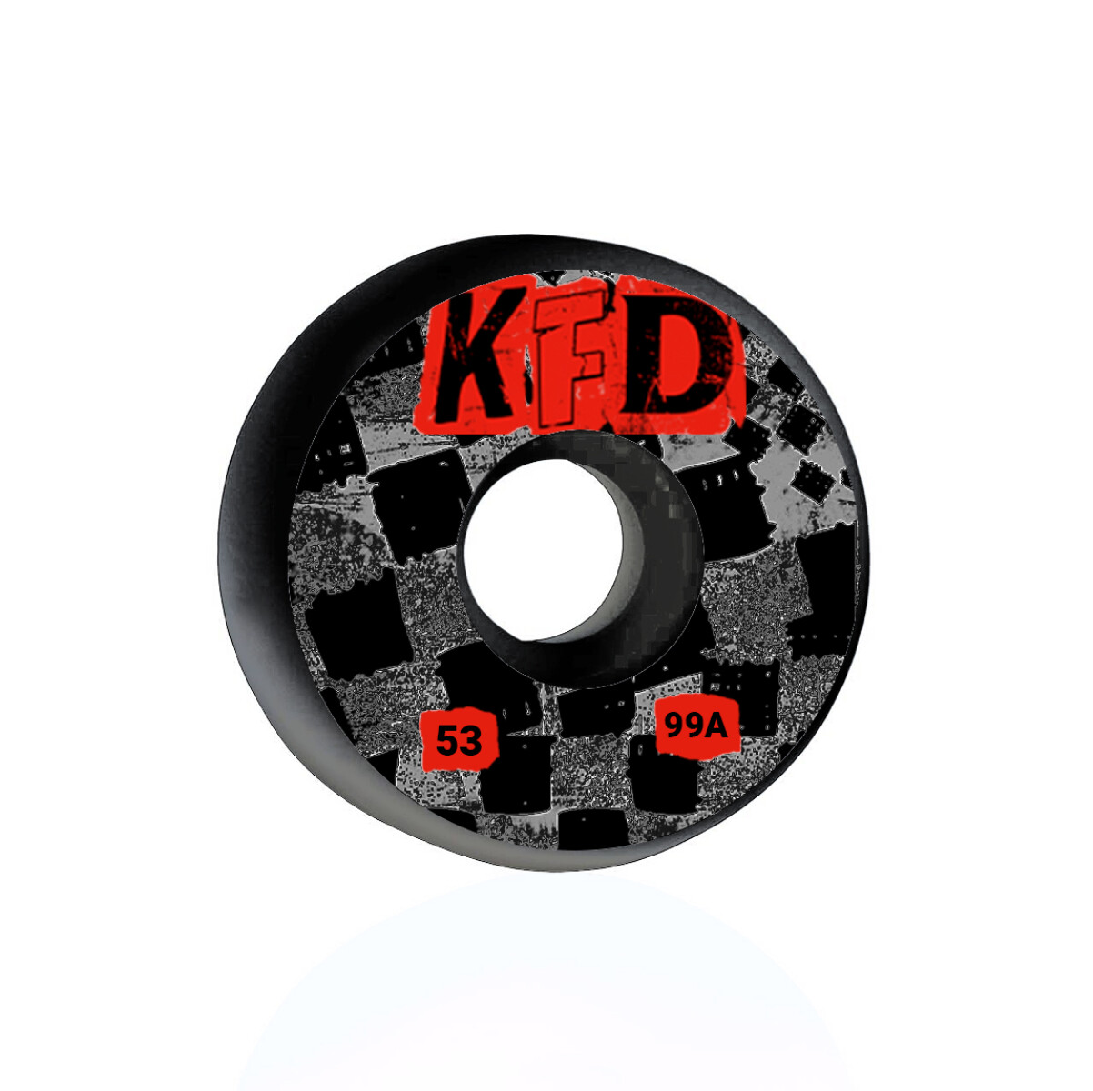 Ruedas de Skate KFD 53MM 99A - Red/Blk 