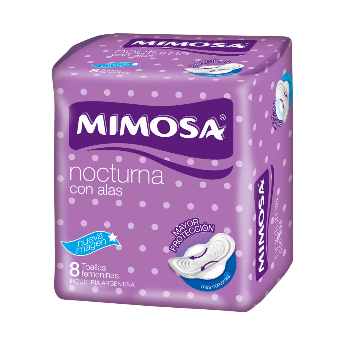 Toalla Femenina Mimosa Nocturna - C/Alas X8 