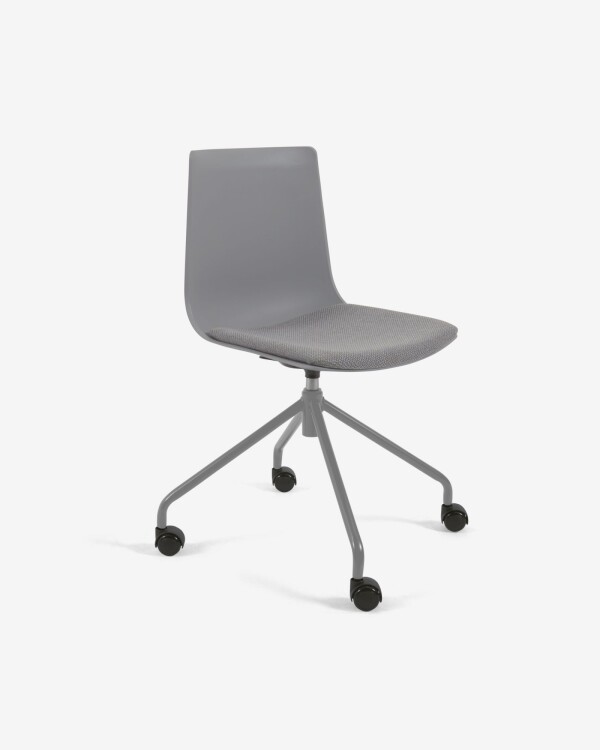 Silla de escritorio Ralfi gris con asiento gris oscuro