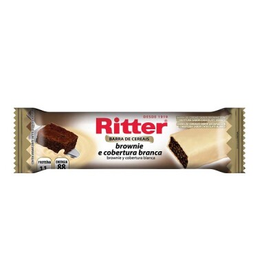 Barra De Cereal Ritter Brownie Con Cobertura De Chocolate Blanco 20 Grs. Barra De Cereal Ritter Brownie Con Cobertura De Chocolate Blanco 20 Grs.