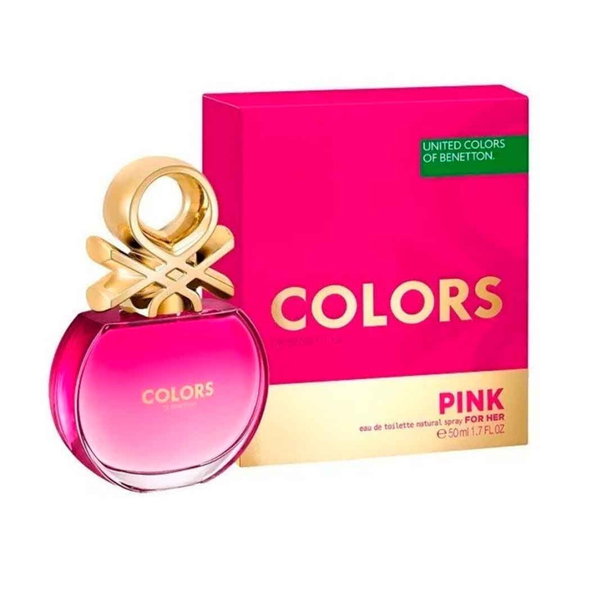 Perfume Benetton Pink EDT For Her Colors 50ml - 001 