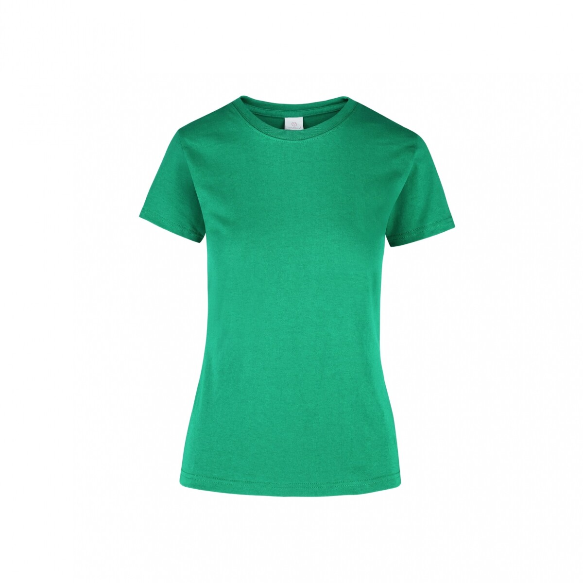 Camiseta a la base dama - Verde jade 