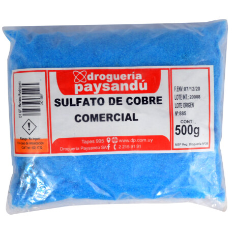 Sulfato de Cobre Comercial 500 g