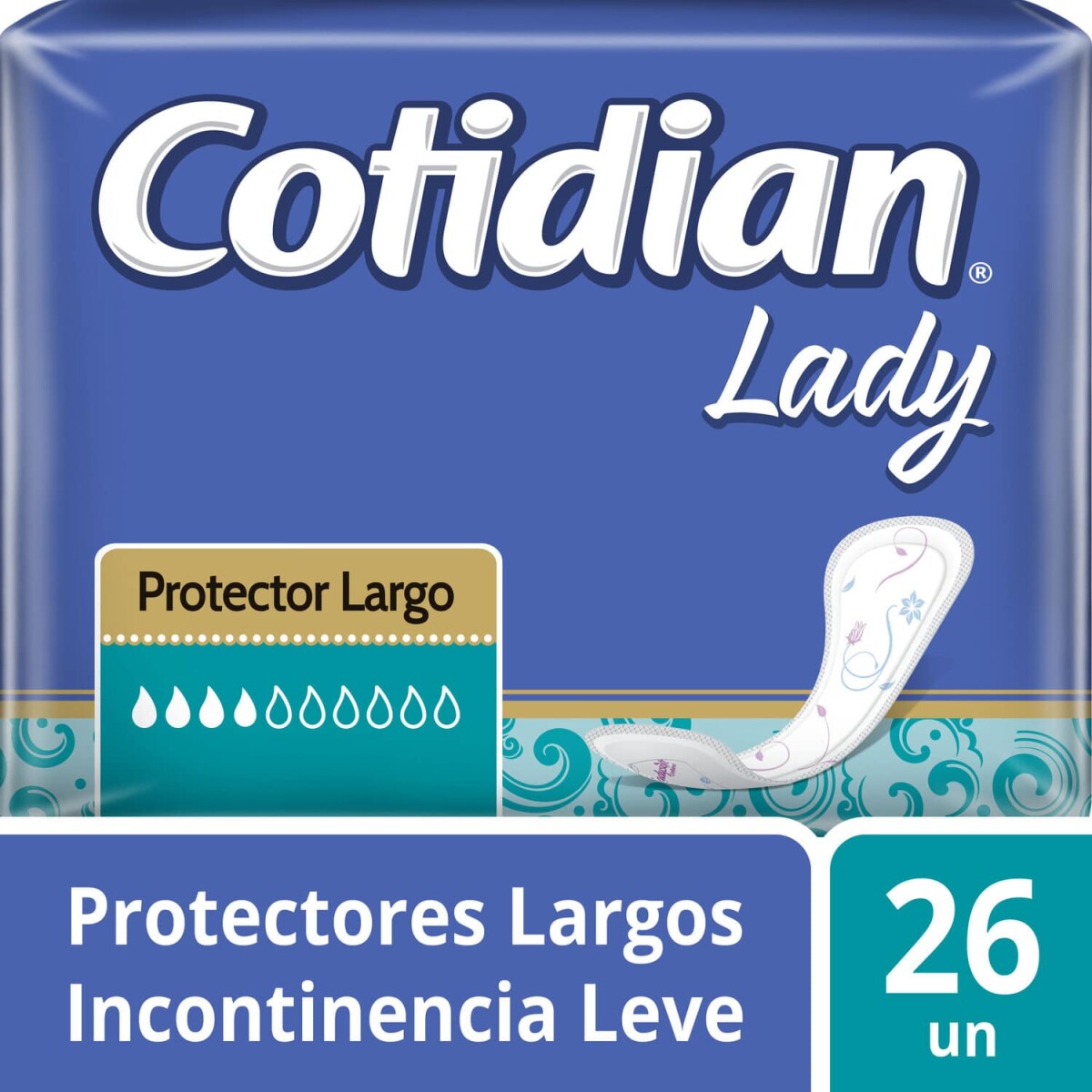 Protector Femenino Cotidian Lady - Largo X26 