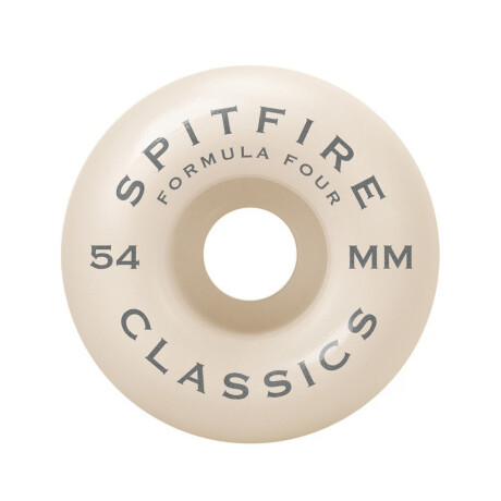 RUEDAS DE SKATE SPITFIRE FORMULA FOUR CLASSIC (WHITE SILVER) 54MM 99A RUEDAS DE SKATE SPITFIRE FORMULA FOUR CLASSIC (WHITE SILVER) 54MM 99A